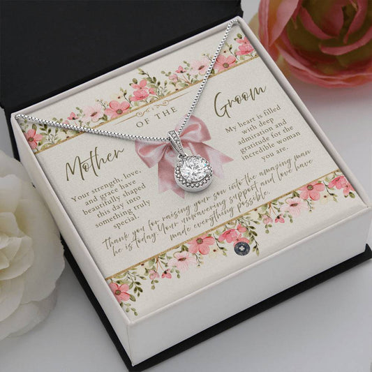 Eternal Hope Necklace: Mother of the Groom Jewelry Pink Luxe Two Tone Box The Silver Clover & Co.