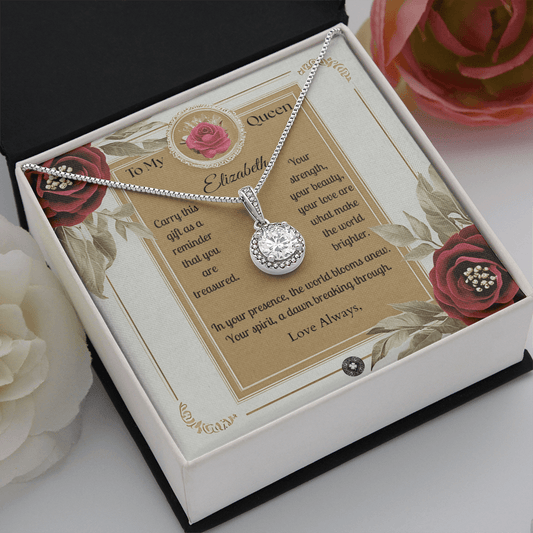 Eternal Hope Necklace: Queen Jewelry Two Tone Box The Silver Clover & Co.