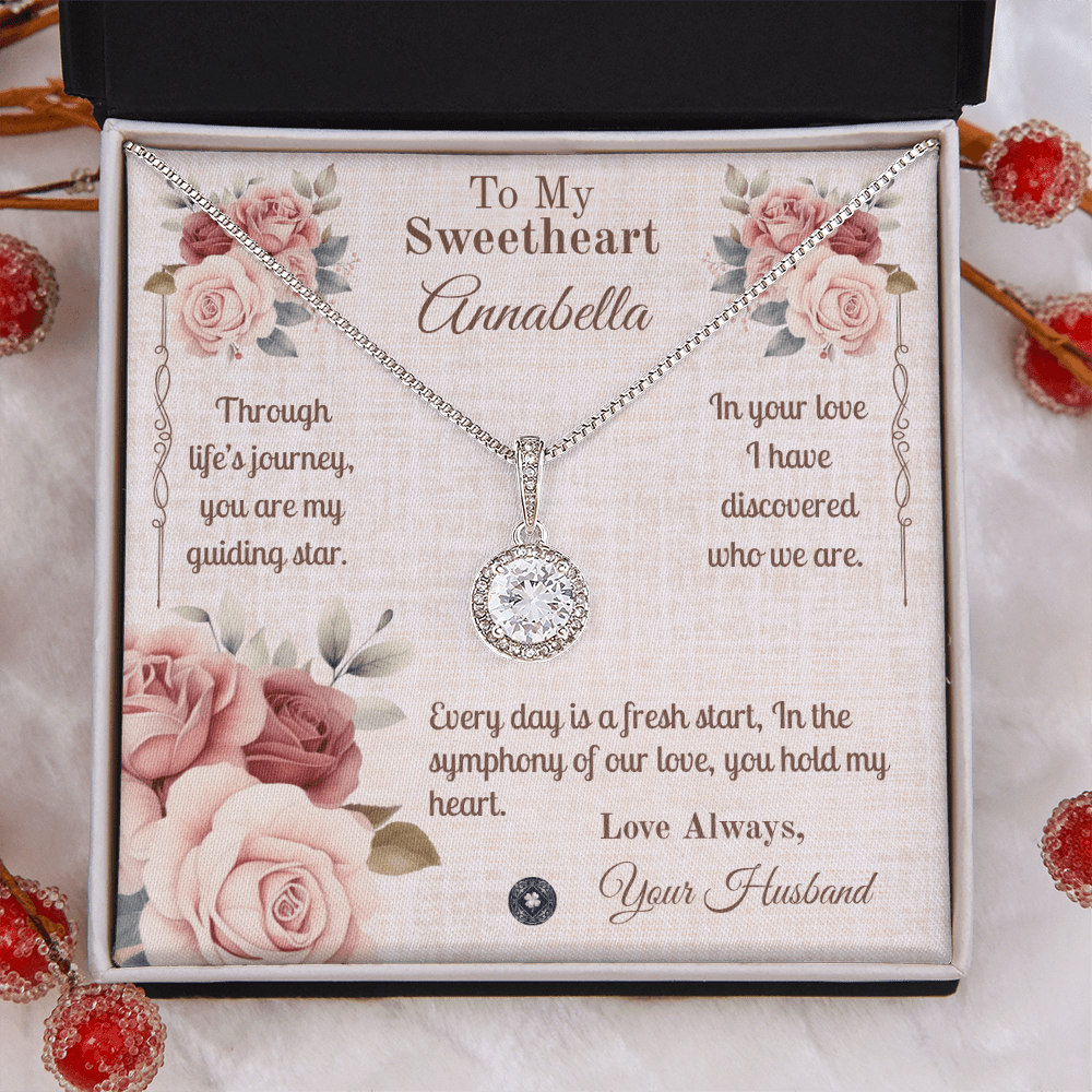 Eternal Hope Necklace: Sweetheart Jewelry Two Tone Box The Silver Clover & Co.