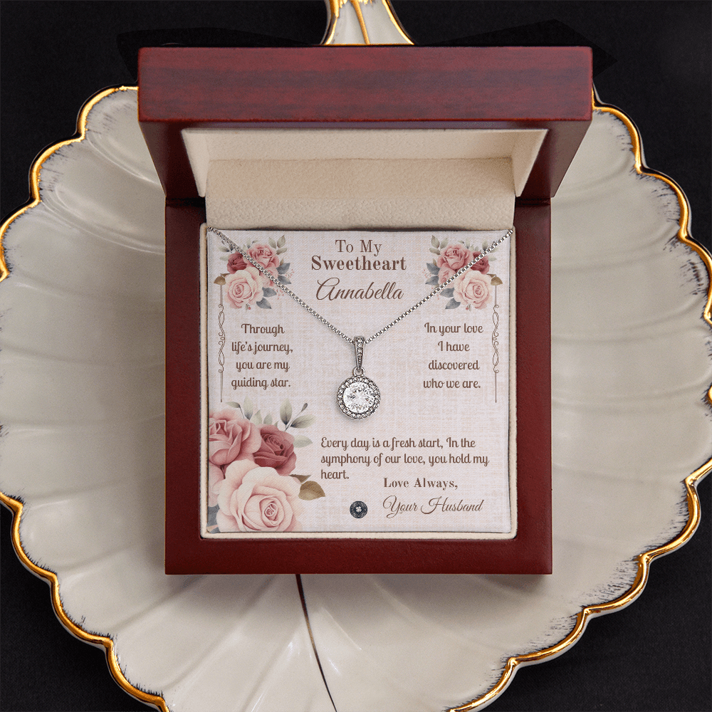 Eternal Hope Necklace: Sweetheart Jewelry Two Tone Box The Silver Clover & Co.