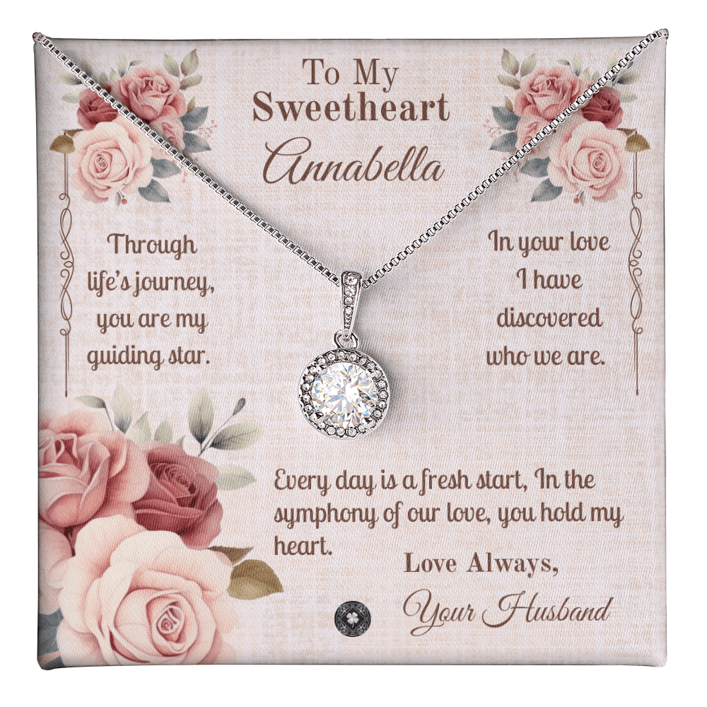 Eternal Hope Necklace: Sweetheart Jewelry Two Tone Box The Silver Clover & Co.