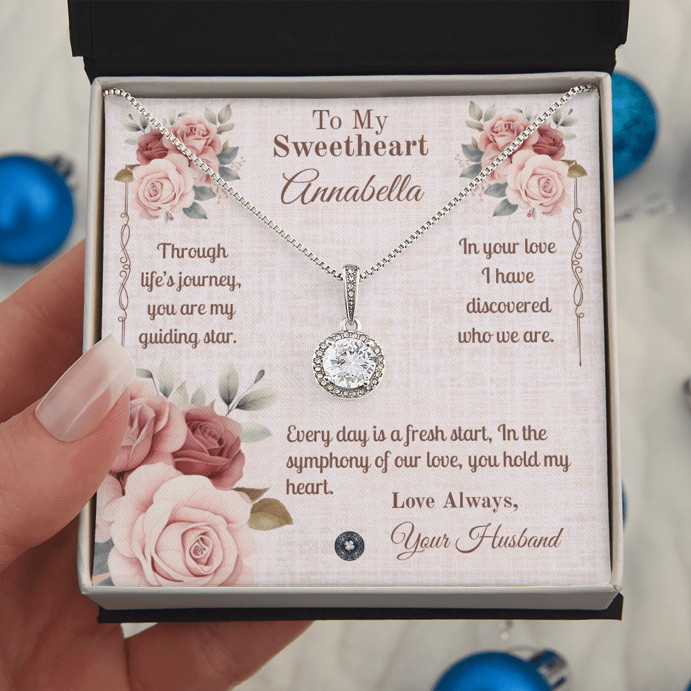 Eternal Hope Necklace: Sweetheart Jewelry Two Tone Box The Silver Clover & Co.