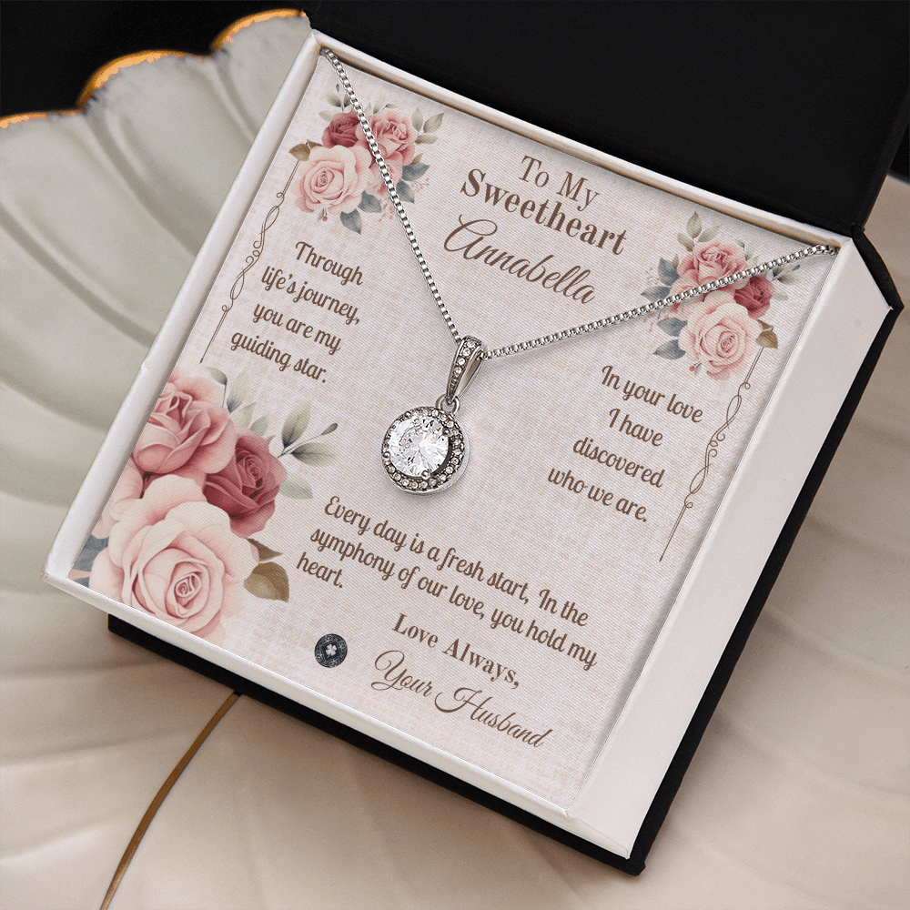 Eternal Hope Necklace: Sweetheart Jewelry Two Tone Box The Silver Clover & Co.