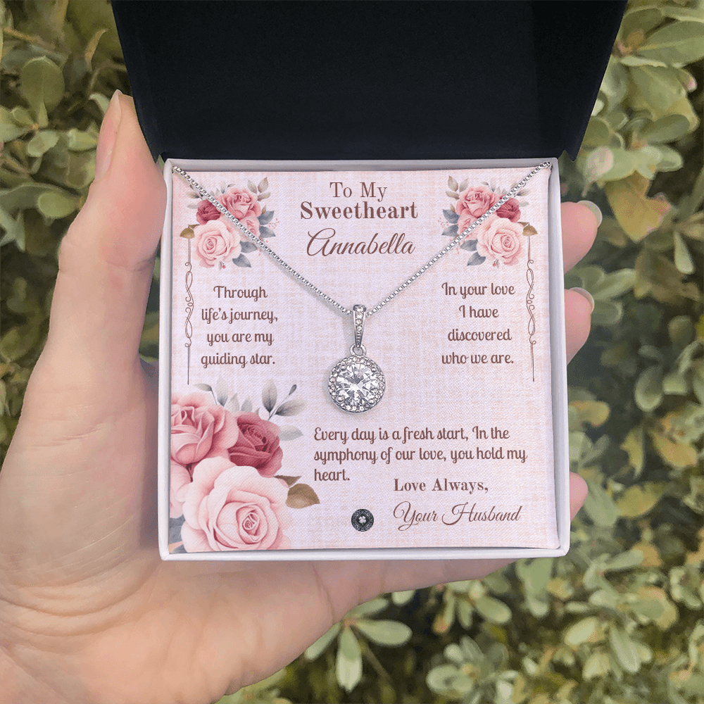 Eternal Hope Necklace: Sweetheart Jewelry Two Tone Box The Silver Clover & Co.