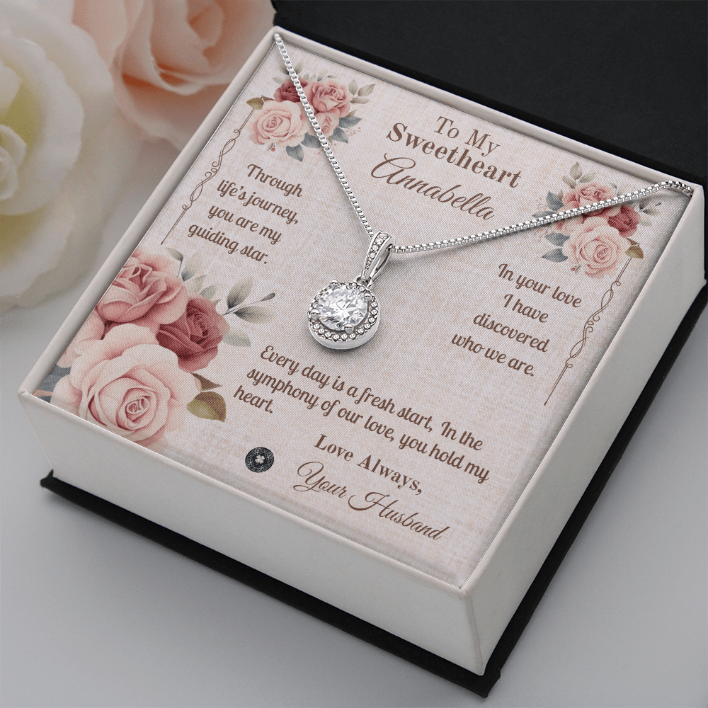 Eternal Hope Necklace: Sweetheart Jewelry Two Tone Box The Silver Clover & Co.