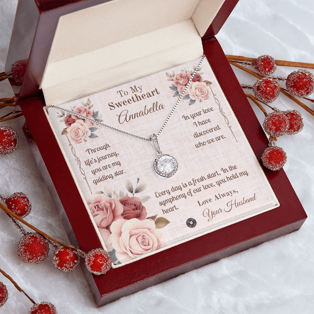 Eternal Hope Necklace: Sweetheart Jewelry Two Tone Box The Silver Clover & Co.