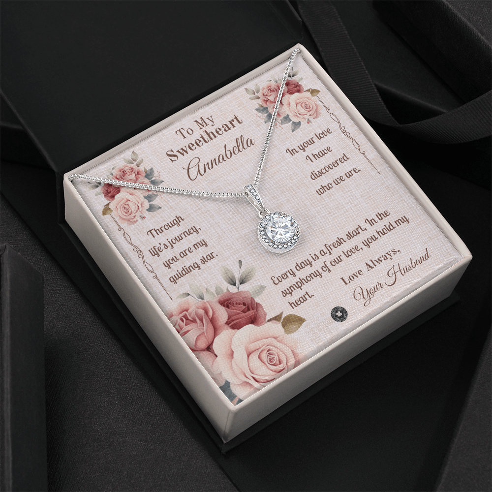 Eternal Hope Necklace: Sweetheart Jewelry Two Tone Box The Silver Clover & Co.