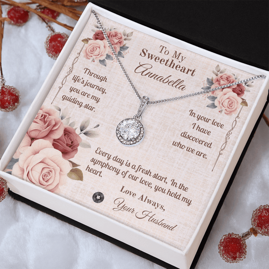 Eternal Hope Necklace: Sweetheart Jewelry Two Tone Box The Silver Clover & Co.