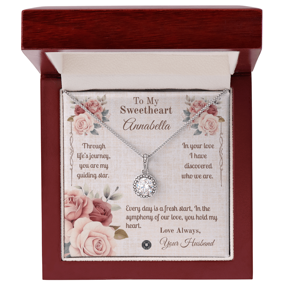 Eternal Hope Necklace: Sweetheart Jewelry Two Tone Box The Silver Clover & Co.