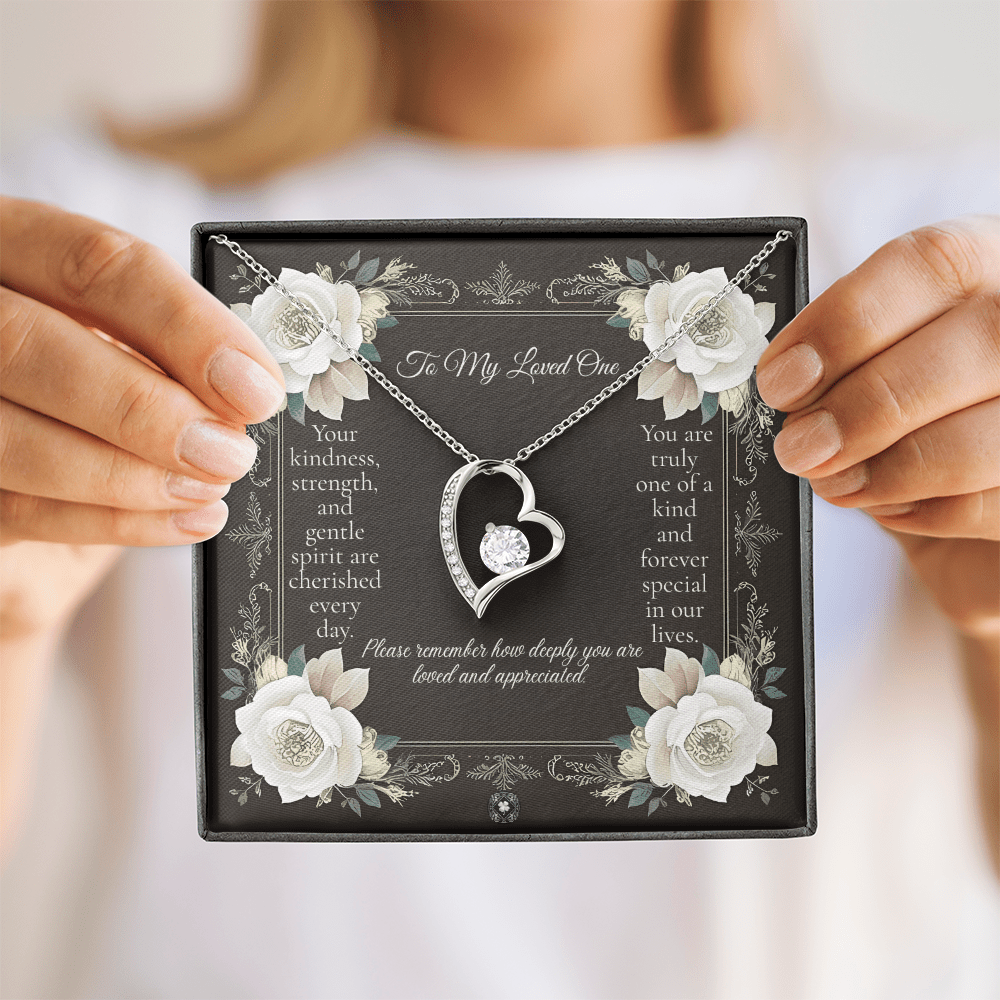 Forever Love Necklace: Angel Jewelry 18k Yellow Gold Mahogany Style Luxury Box with LED The Silver Clover & Co.