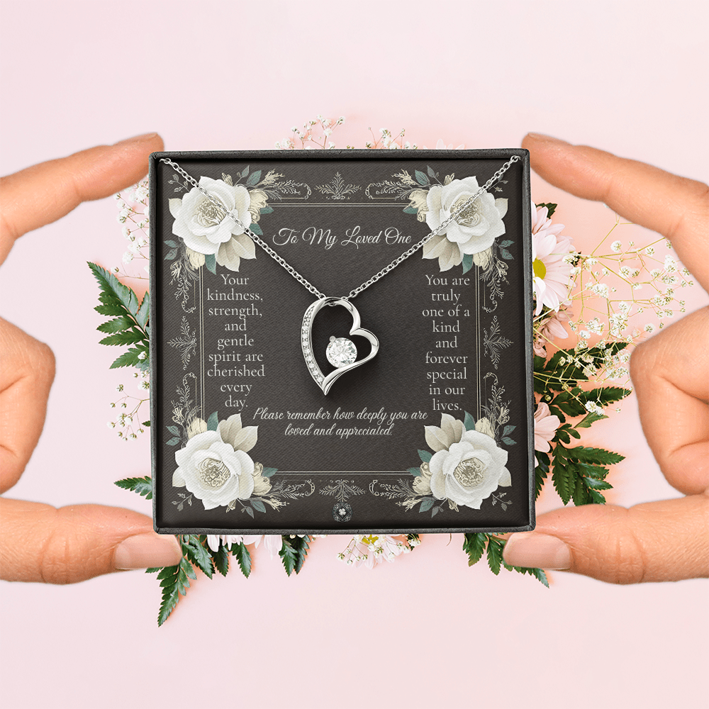 Forever Love Necklace: Angel Jewelry 18k Yellow Gold Mahogany Style Luxury Box with LED The Silver Clover & Co.