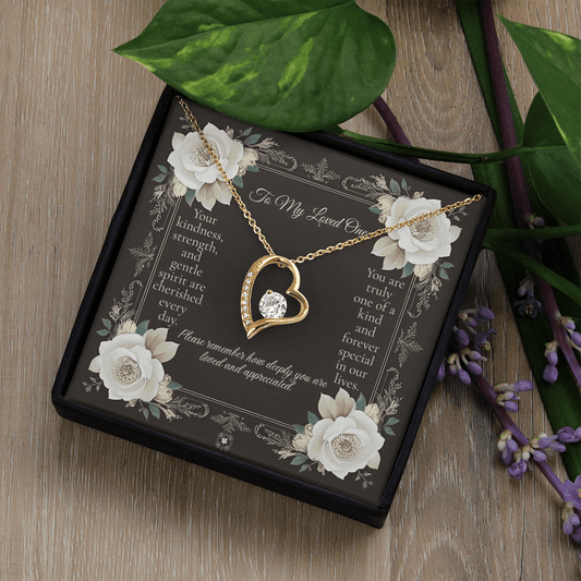 Forever Love Necklace: Angel Jewelry 14k White Gold Two Tone Box The Silver Clover & Co.