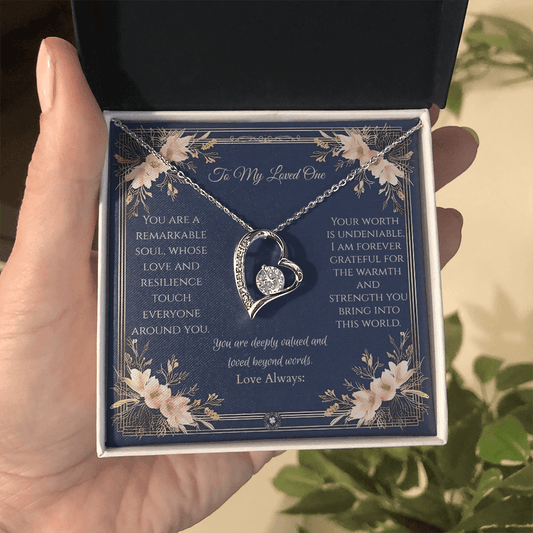 Forever Love Necklace: Princess Jewelry 14k White Gold Two Tone Box The Silver Clover & Co.