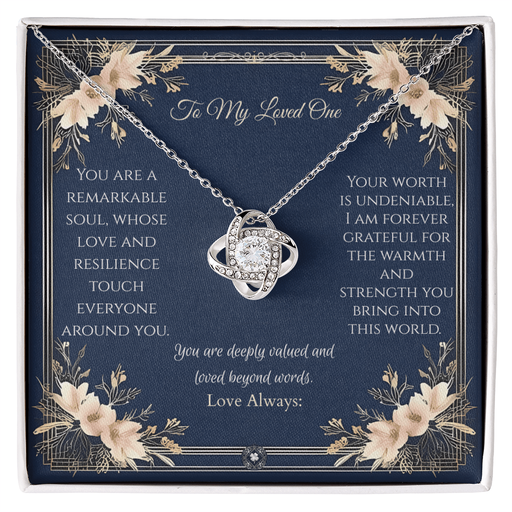 Love Knot Necklace: Princess Jewelry 18K Yellow Gold Two Tone Box The Silver Clover & Co.