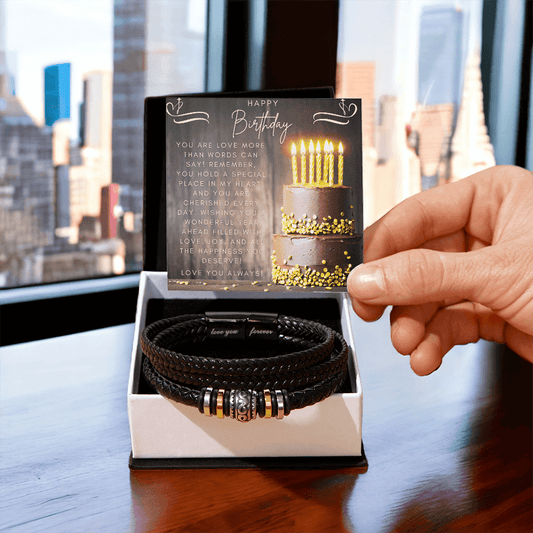 "Love You Forever" Bracelet: Christian Birthday Jewelry Two Tone Box The Silver Clover & Co.