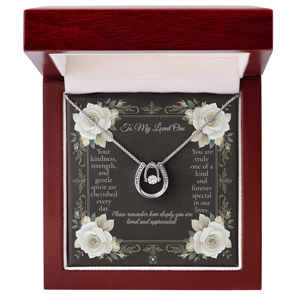 Lucky In Love Necklace: Angel Jewelry Mahogany Style Luxury Box with LED The Silver Clover & Co.