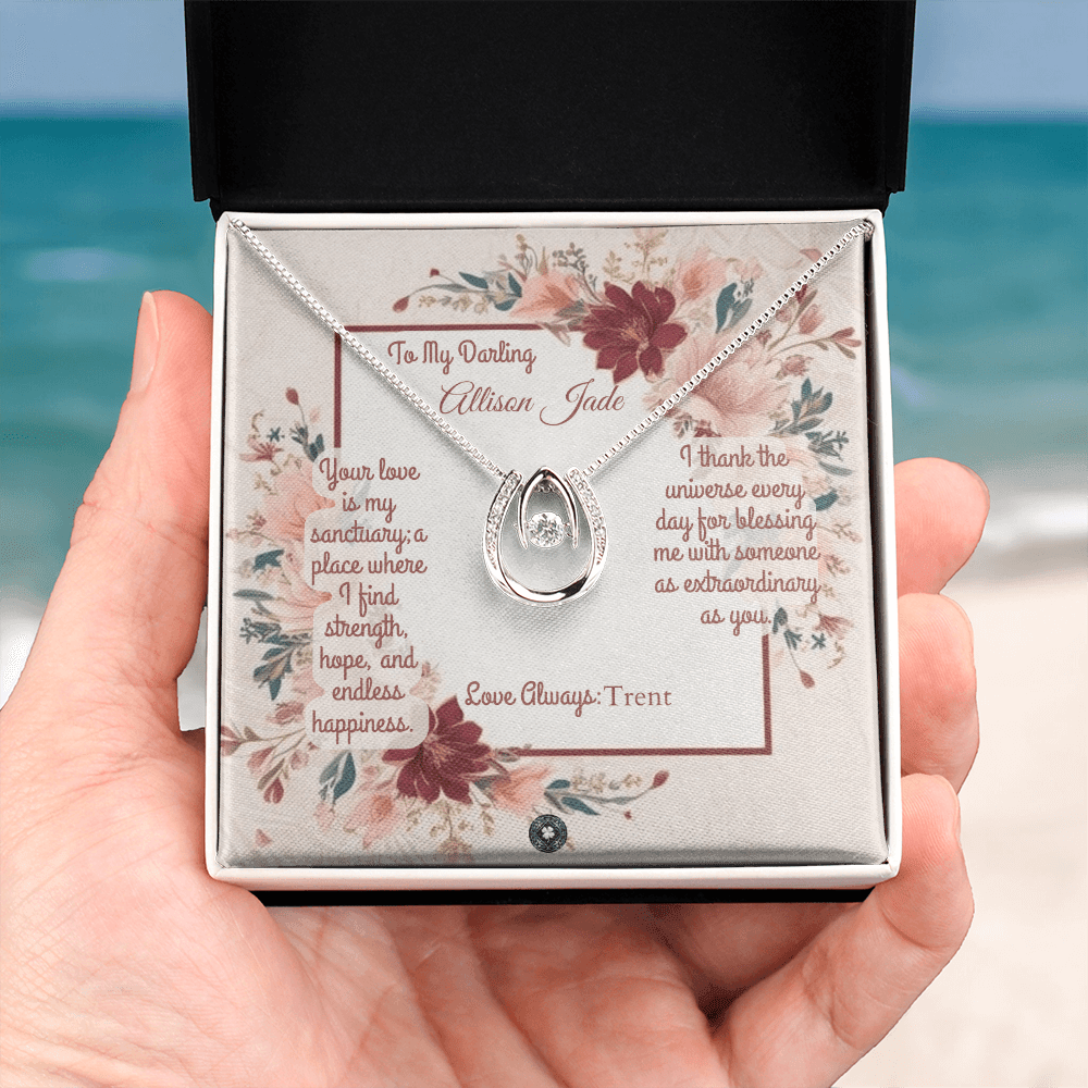 Lucky In Love Necklace: Darling Jewelry Two Tone Box The Silver Clover & Co.