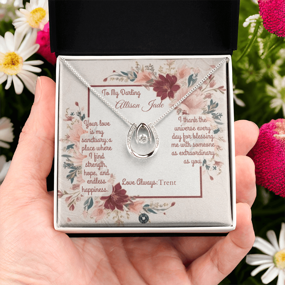 Lucky In Love Necklace: Darling Jewelry Two Tone Box The Silver Clover & Co.