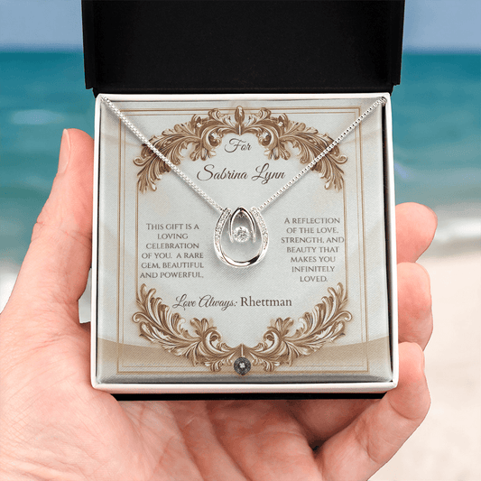 Lucky In Love Necklace: Elegance Jewelry Two Tone Box The Silver Clover & Co.