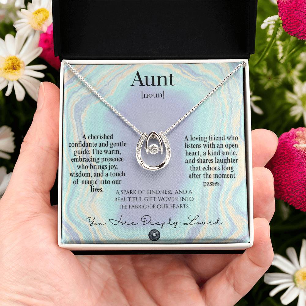 Lucky In Love Necklace: For Aunt Jewelry Oasis Two Tone Box The Silver Clover & Co.