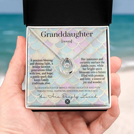 Lucky In Love Necklace: For Granddaughter Jewelry Amethyst Two Tone Box The Silver Clover & Co.