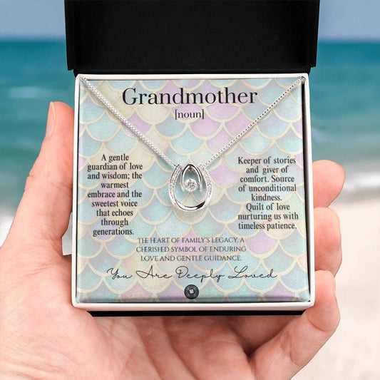 Lucky In Love Necklace: For Grandmother Jewelry Two Tone Box Amethyst The Silver Clover & Co.