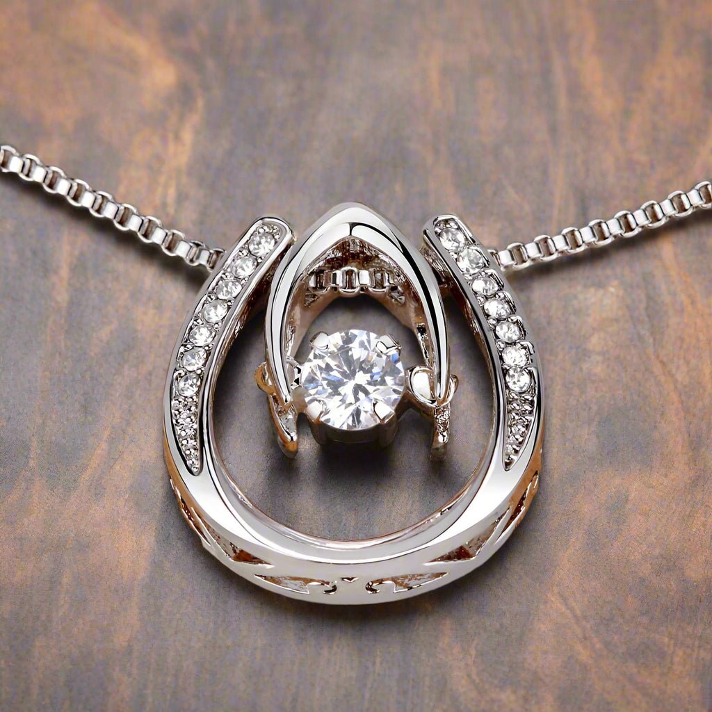 Lucky In Love Necklace: For Niece Jewelry Amethyst Two Tone Box The Silver Clover & Co.