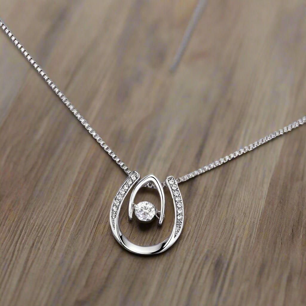 Lucky In Love Necklace: For Niece Jewelry Amethyst Two Tone Box The Silver Clover & Co.