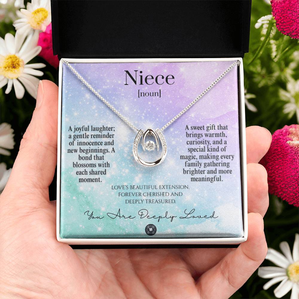 Lucky In Love Necklace: For Niece Jewelry Galaxy Two Tone Box The Silver Clover & Co.