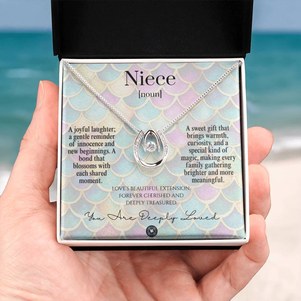 Lucky In Love Necklace: For Niece Jewelry Mermaid Two Tone Box The Silver Clover & Co.