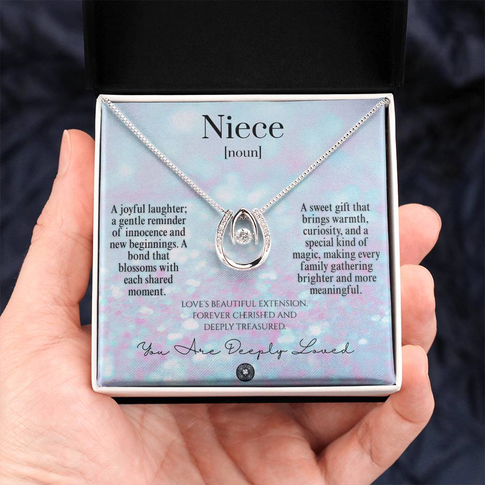 Lucky In Love Necklace: For Niece Jewelry Snow Two Tone Box The Silver Clover & Co.