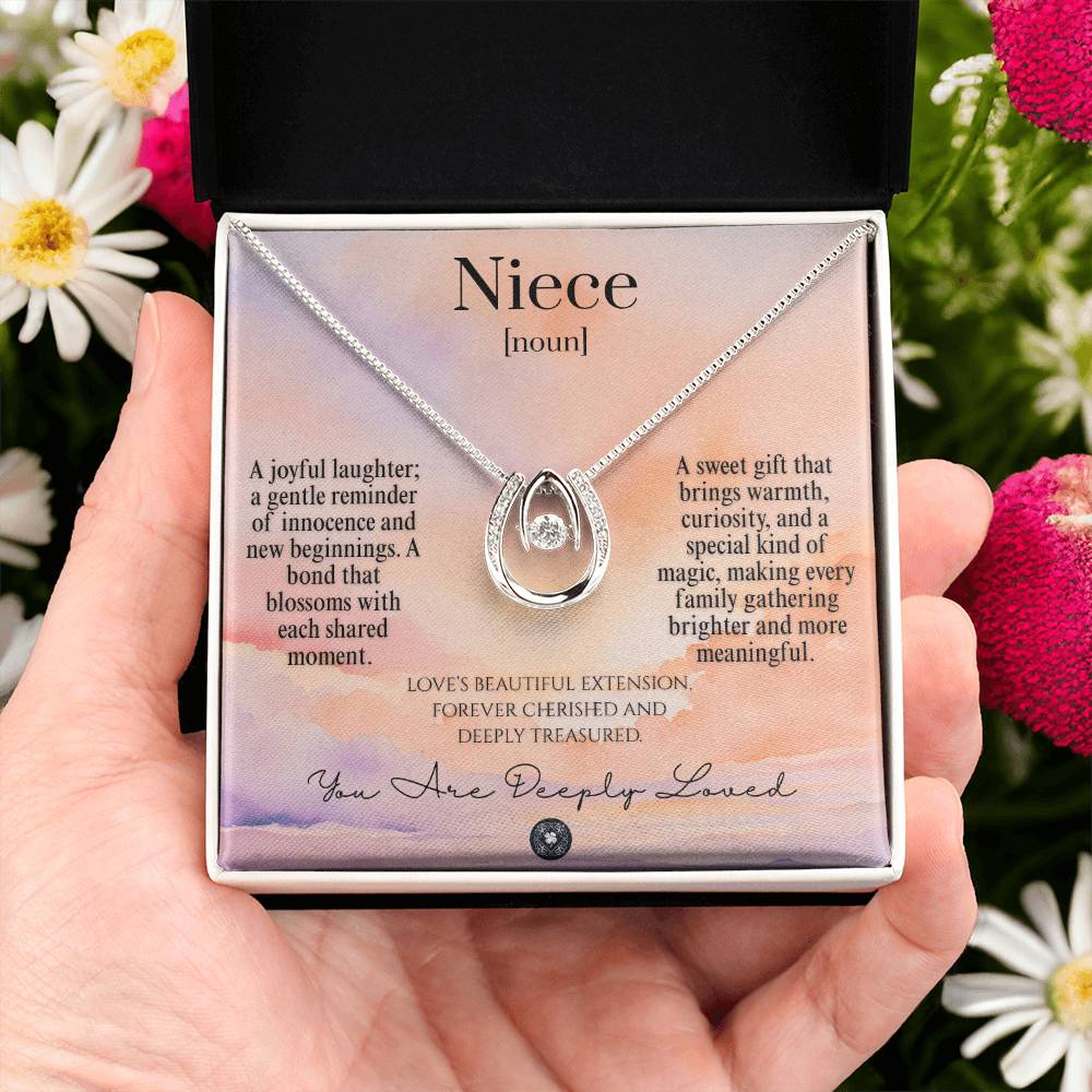 Lucky In Love Necklace: For Niece Jewelry Sunset Two Tone Box The Silver Clover & Co.
