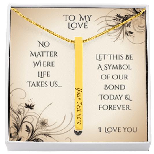 Talisman Necklace: Timeless Love Jewelry 18k Yellow Gold Finish Two Tone Box The Silver Clover & Co.